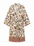 Kimono Bohème Floral Terracotta