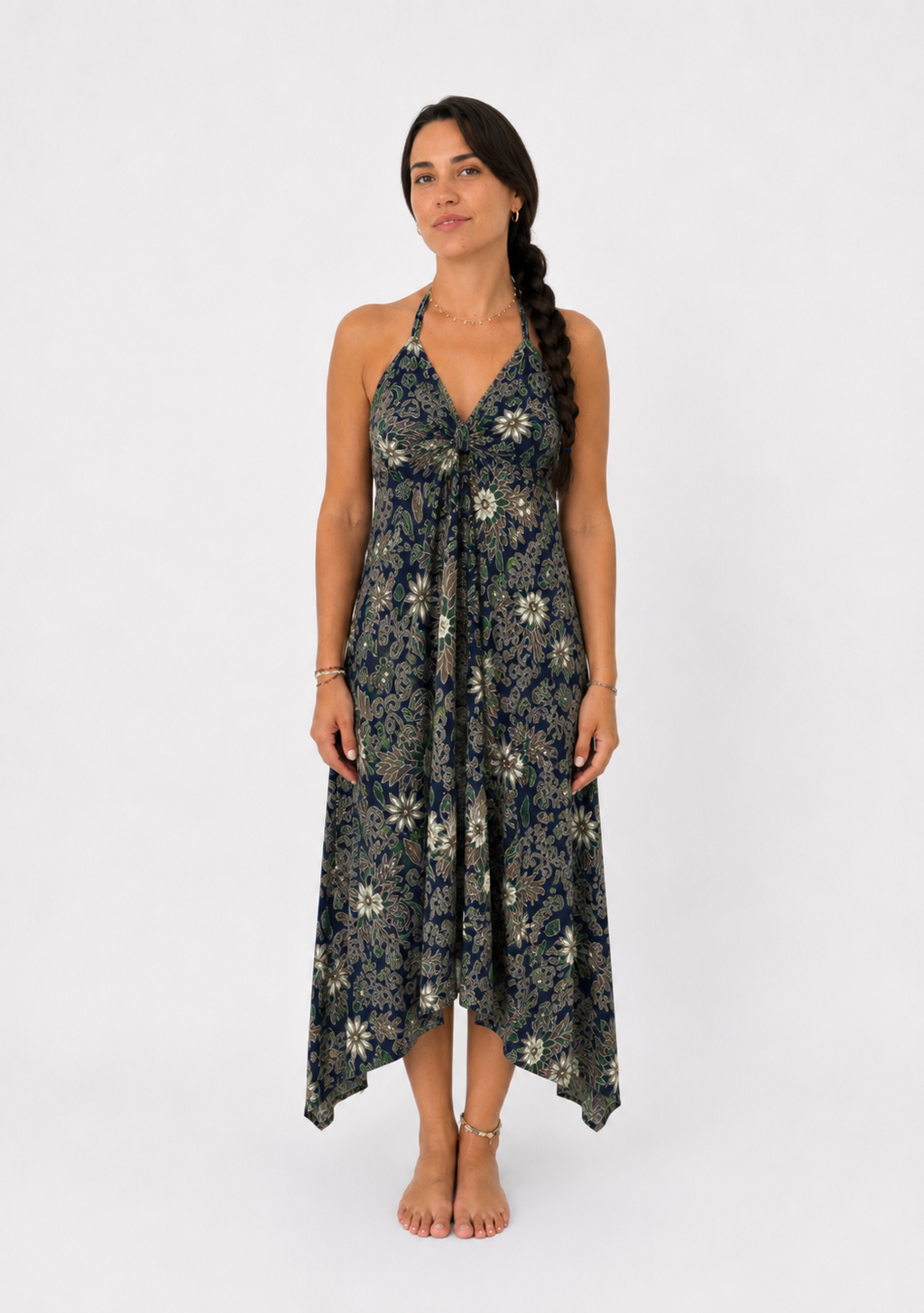Robe Satinée Azure Bali