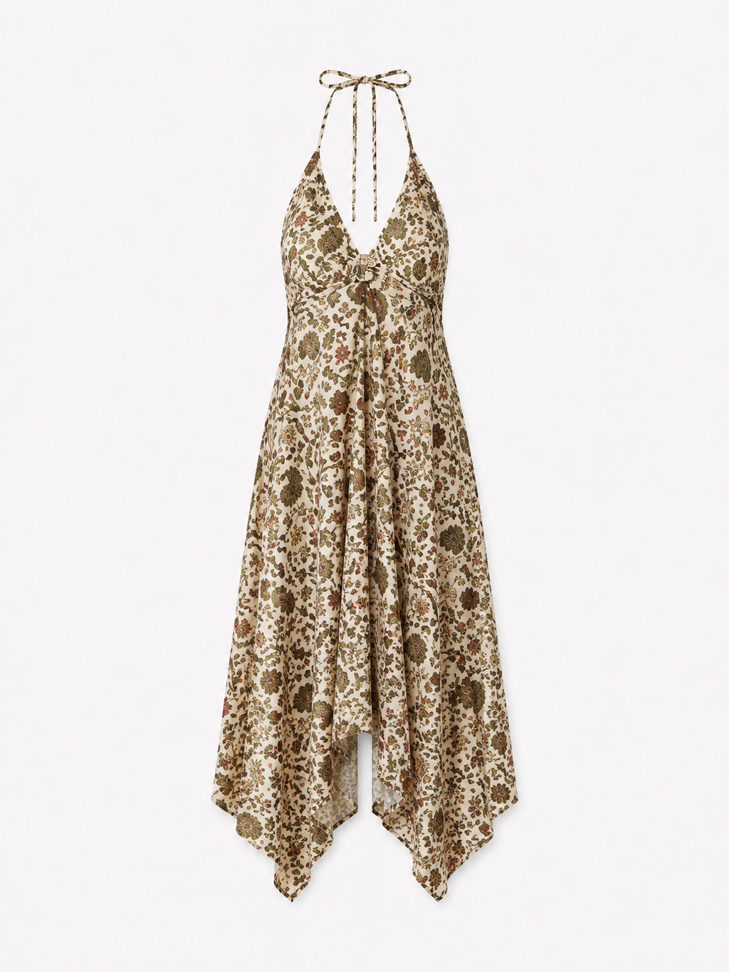 Robe Bohème Satinée Sable