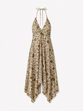 Robe Bohème Satinée Sable