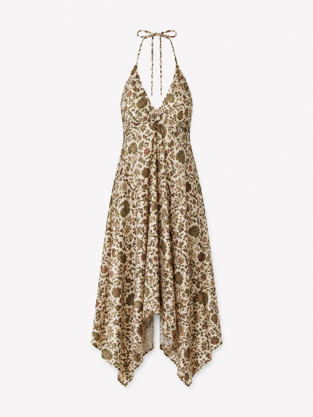 Robe Bohème Satinée Sable