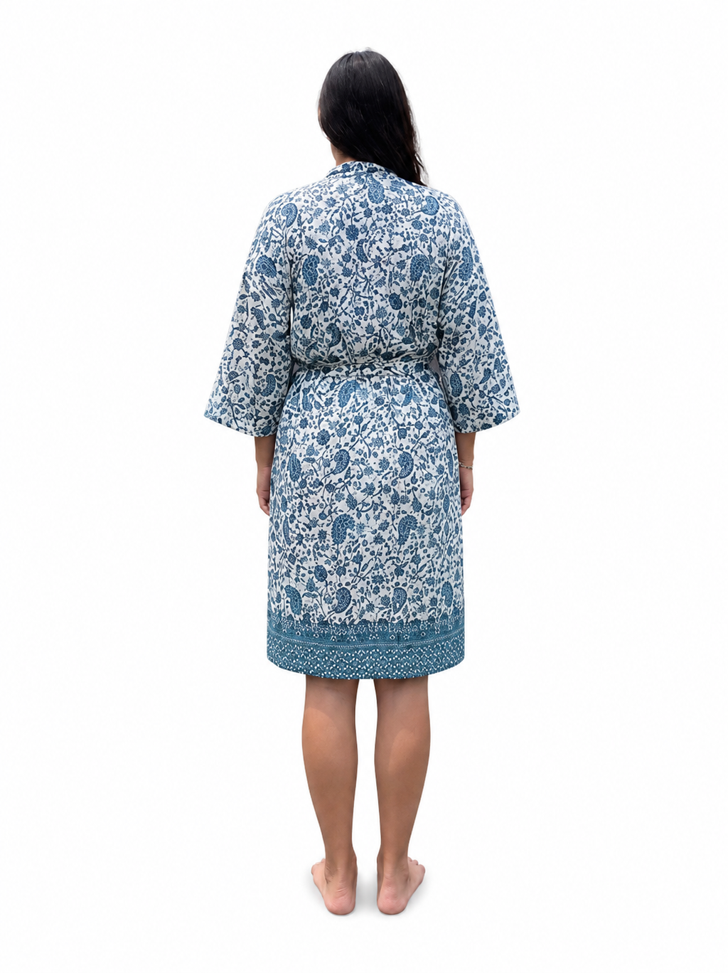 Kimono Bohème Bleu Azur