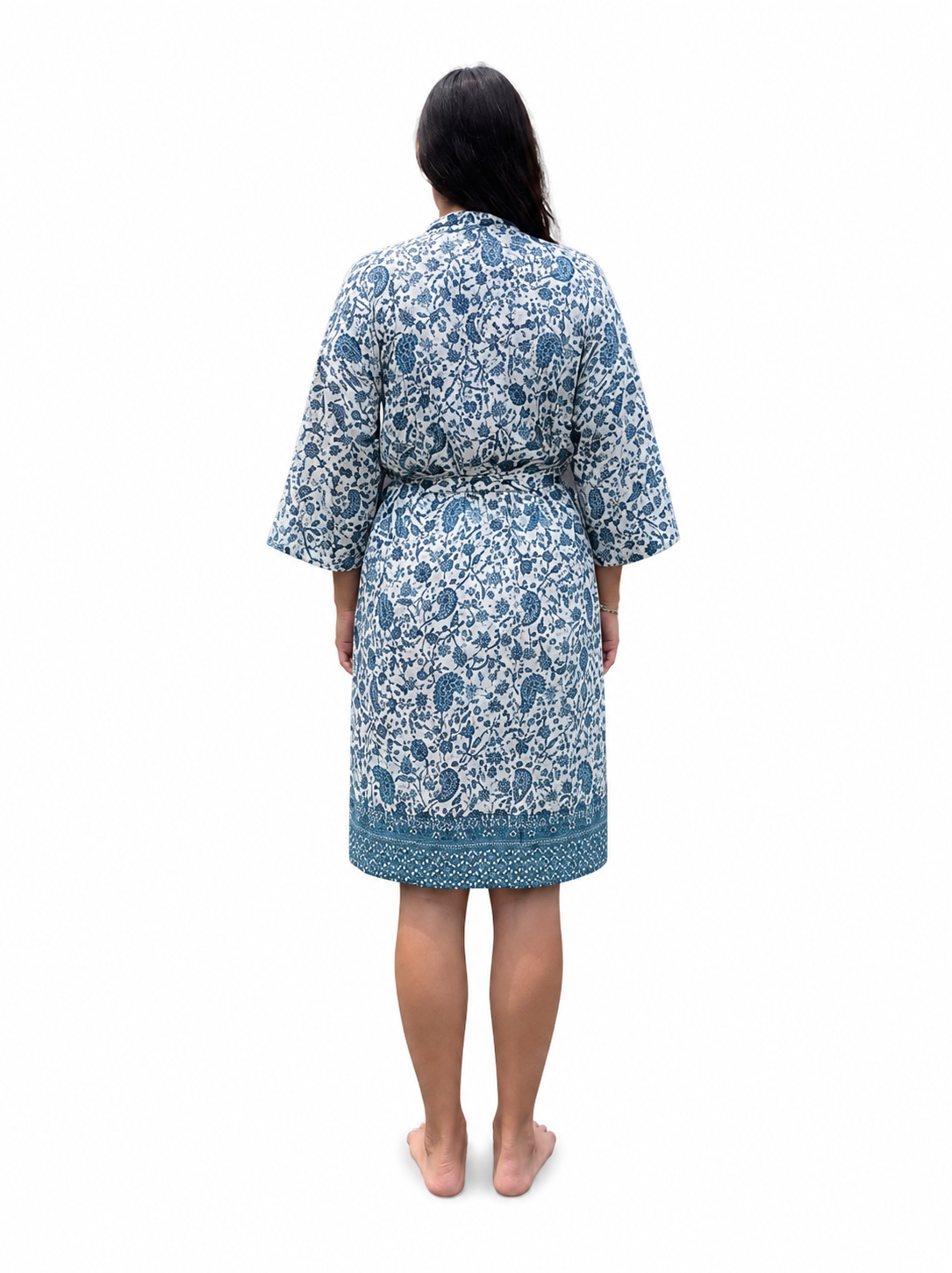 Kimono Bohème Bleu Azur