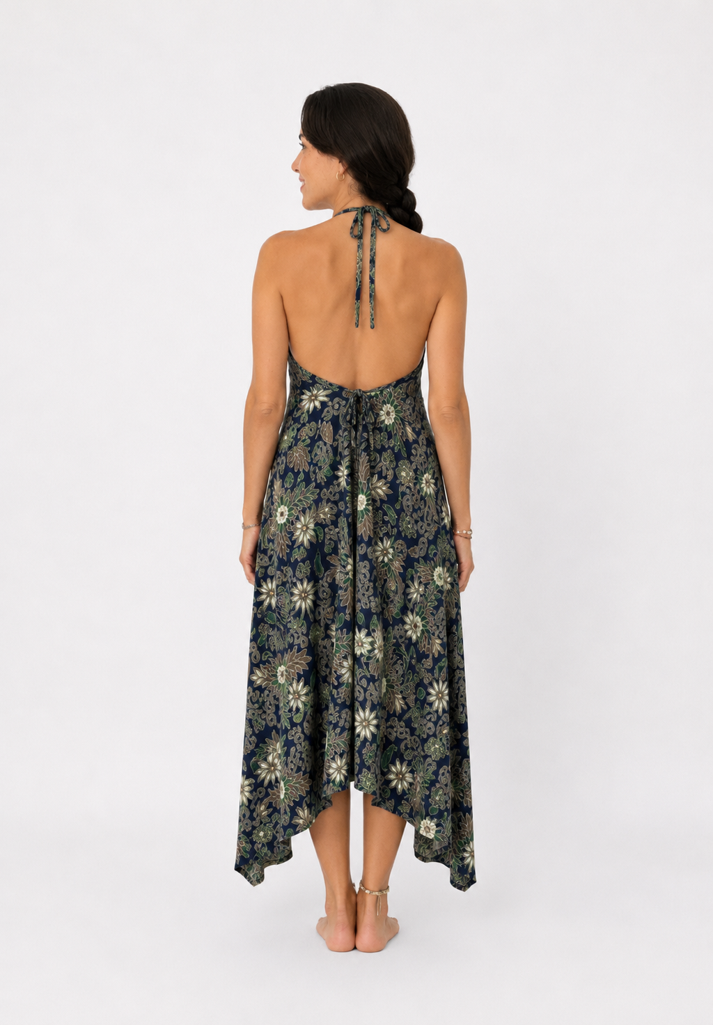 Robe Satinée Azure Bali