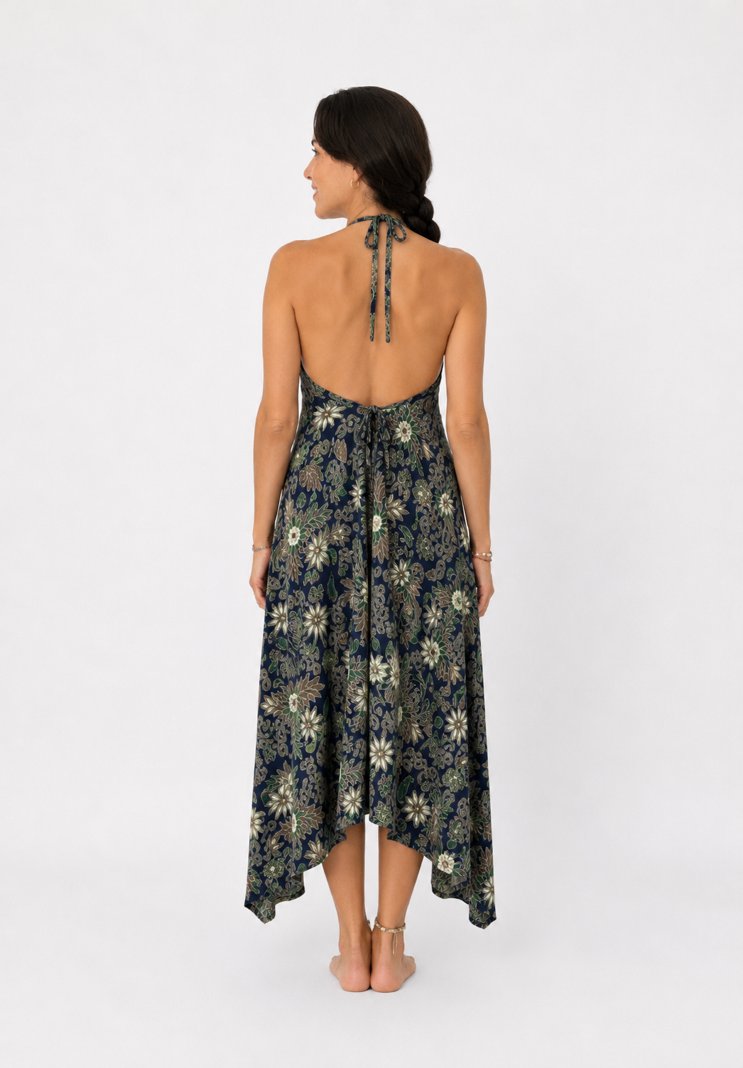 Robe Satinée Azure Bali