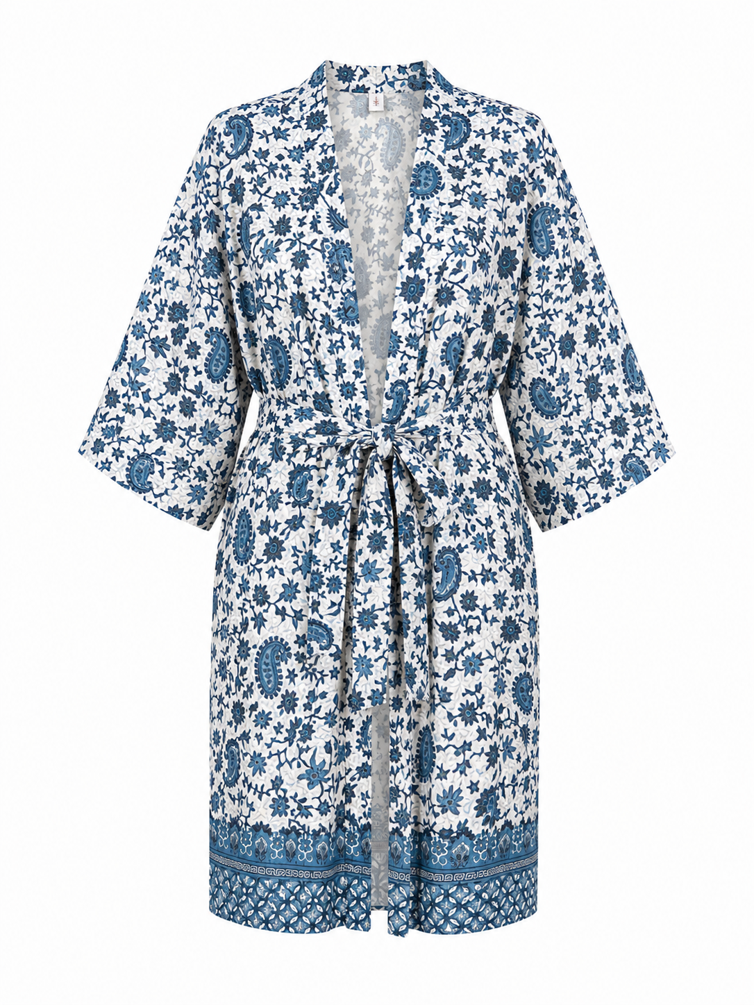 Kimono Bohème Bleu Azur