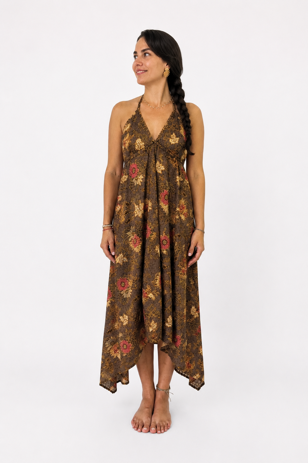 Robe Satinée Bali Bohème
