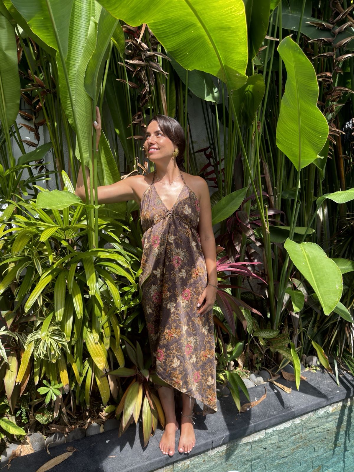Robe Satinée Bali Bohème