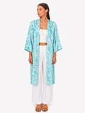Kimono Satin Turquoise