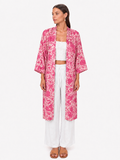 Kimono satin rose