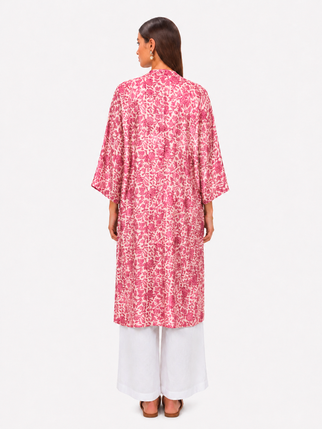 Kimono satin rose