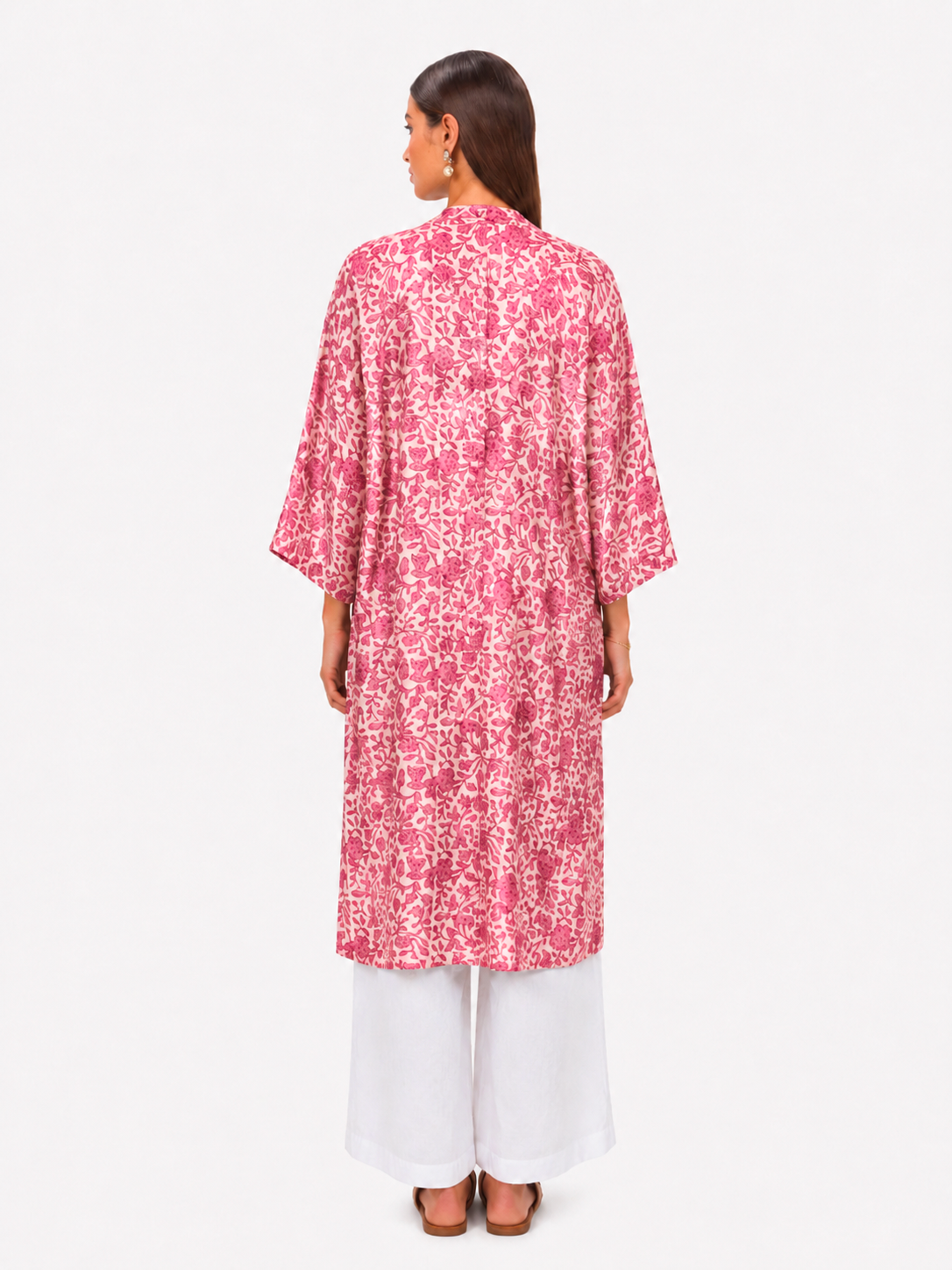 Kimono satin rose